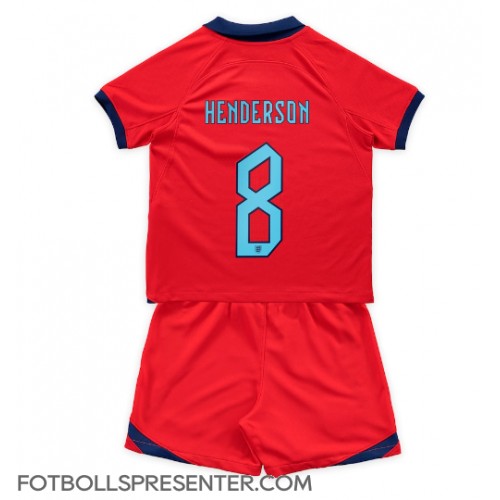 England Jordan Henderson #8 Bortatröja Barn VM 2022 Kortärmad (+ korta byxor)